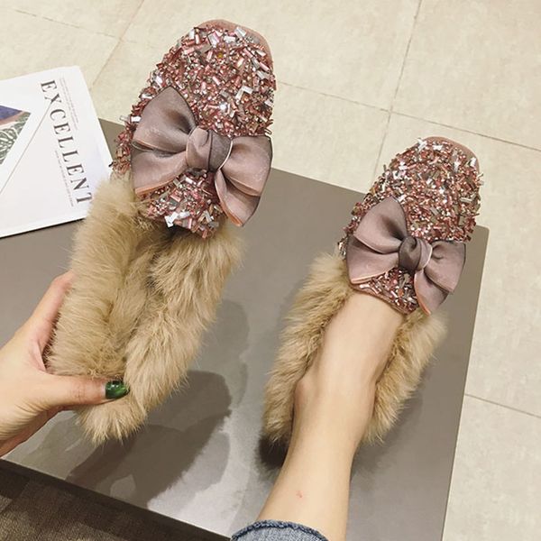 glitter crystal bow-knot fur flats women loafers ballerina winter plush wedding shoes woman espadrilles paillette moccasins 2020, Black
glitter crystal bow-knot fur flats women loafers ballerina winter plush wedding shoes woman espadrilles paillette moccasins 2020, Black