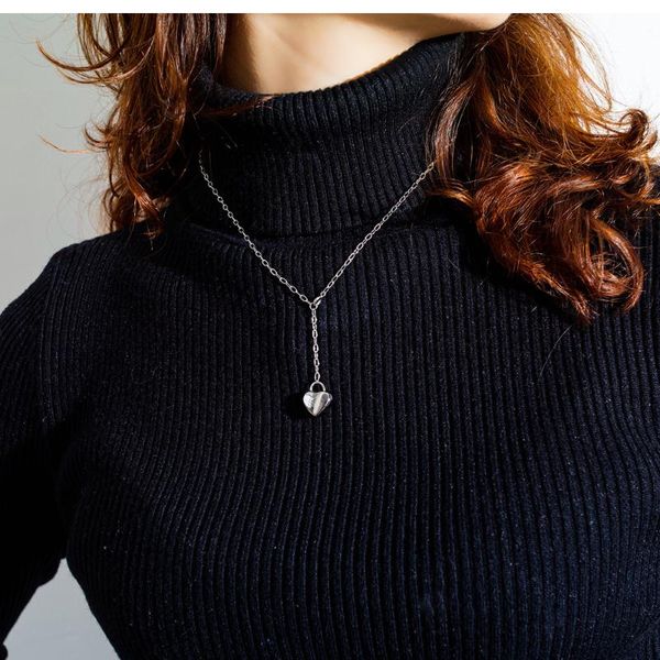 love necklace trend net red ins short chain titanium steel wild sweater ladies necklace jewelry, Silver
love necklace trend net red ins short chain titanium steel wild sweater ladies necklace jewelry, Silver