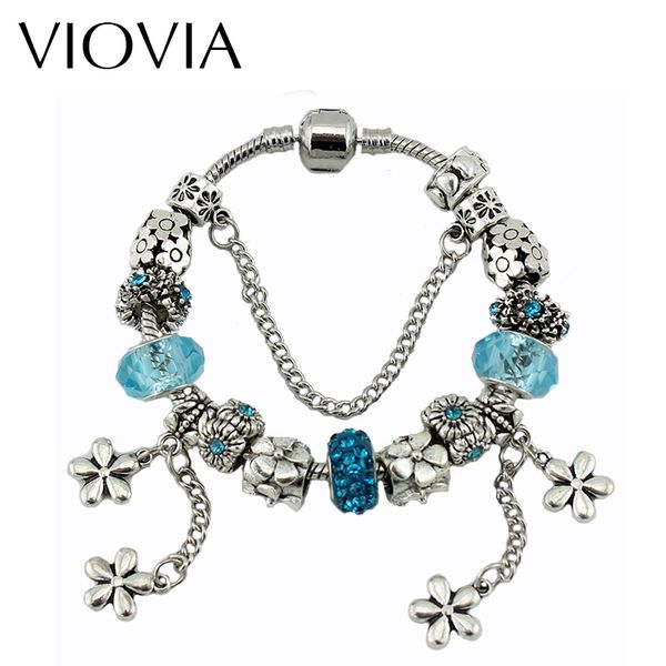 viovia excellent charm jewelry antique silver color chain bracelets bangles blue flower pendant bridal romantic bracelets b15170, Golden;silver
viovia excellent charm jewelry antique silver color chain bracelets bangles blue flower pendant bridal romantic bracelets b15170, Golden;silver