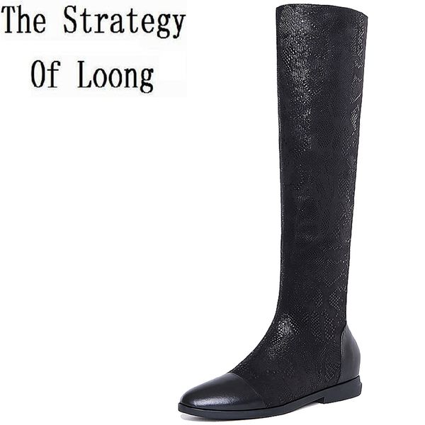 boots spring autumn flat heels genuine leather long microfiber patchwork square heel pointed toe women knight zy170917, Black
boots spring autumn flat heels genuine leather long microfiber patchwork square heel pointed toe women knight zy170917, Black