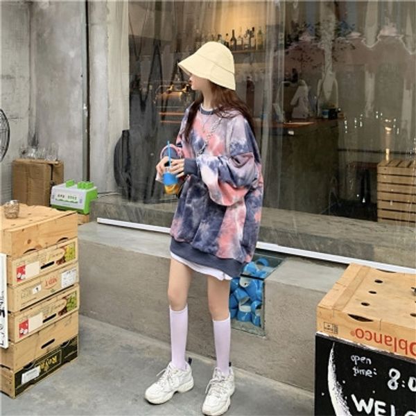 matsumoto mourning high street style sweater tie-dyed sweater women's mid-length 2020 early autumn new loose slimming long sleeve fa, Black
matsumoto mourning high street style sweater tie-dyed sweater women's mid-length 2020 early autumn new loose slimming long sleeve fa, Black