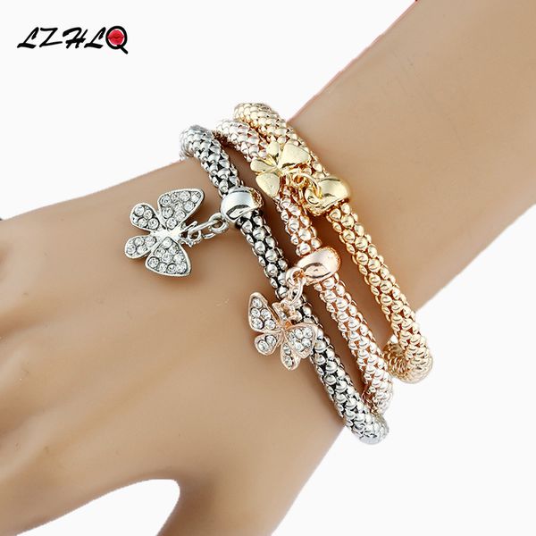lzhlq brand fashion butterfly pendant bracelet trendy multilayer metal colorful crown rhinestone for women jewelry, Black
lzhlq brand fashion butterfly pendant bracelet trendy multilayer metal colorful crown rhinestone for women jewelry, Black