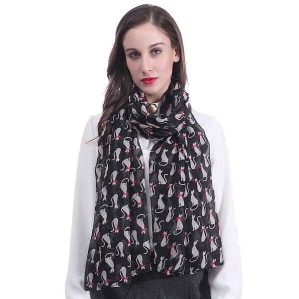 scarves cat with bow tie printed women's large scarf shawl wrap gift accessory soft lightweight for all seasons, Blue;gray
scarves cat with bow tie printed women's large scarf shawl wrap gift accessory soft lightweight for all seasons, Blue;gray