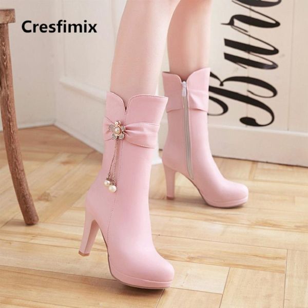 marlisasa women classic pink side zipper high heel boots lady casual black pu leather boots botas femininas f2299
marlisasa women classic pink side zipper high heel boots lady casual black pu leather boots botas femininas f2299