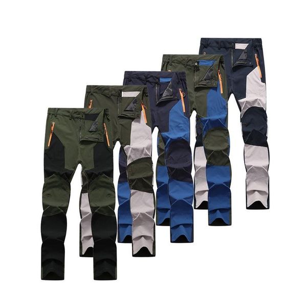 fashion-oversized men hiking pants waterproof outdoor pants soft shell trousers camp fish trekking climb hiking sport travel, Black;green