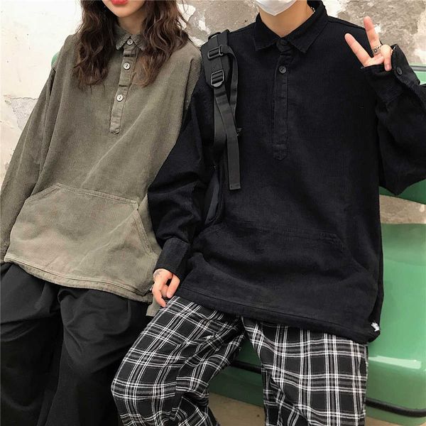 new trend european and american embroidered letter jacket retro corduroy sweater men and women loose hip-hop jacket, Black;brown
new trend european and american embroidered letter jacket retro corduroy sweater men and women loose hip-hop jacket, Black;brown