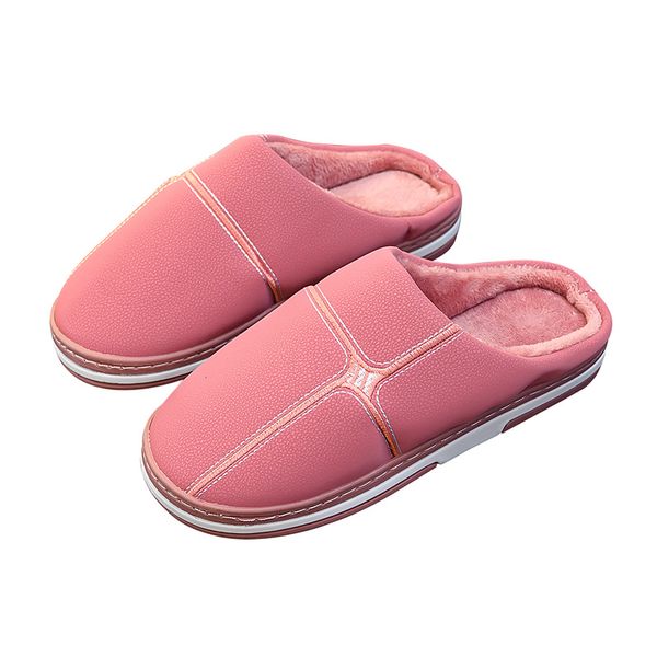 women's winter cotton slippers leather waterproof couple new home home indoor non-slip thick bottom warm pu leather, Black
women's winter cotton slippers leather waterproof couple new home home indoor non-slip thick bottom warm pu leather, Black