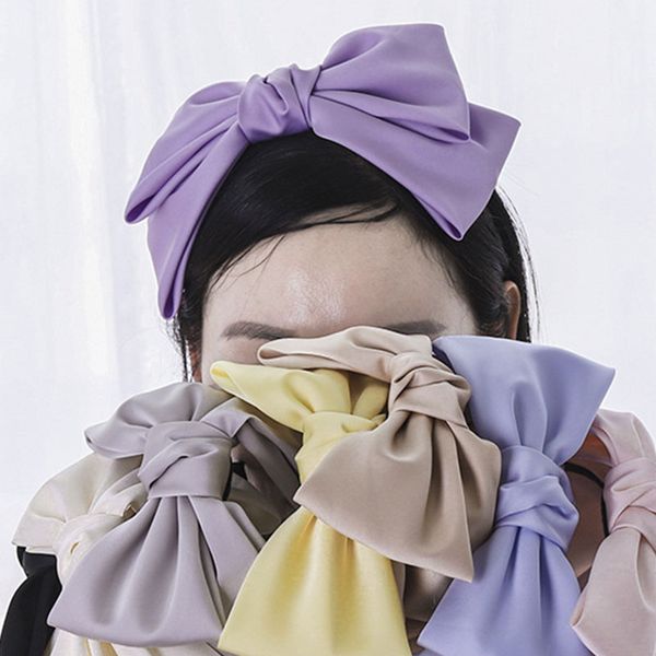 hair accessories women band girls boho big bowknot headband lady bezel solid satin turban bandana ornaments haarband r1
hair accessories women band girls boho big bowknot headband lady bezel solid satin turban bandana ornaments haarband r1