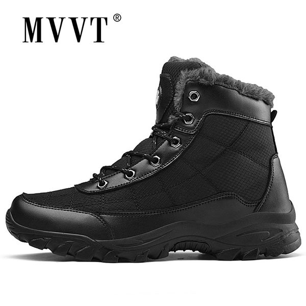super warm men winter boots waterproof outdoor men snow boots fur cross-country man mid calf botas hombre, Black
super warm men winter boots waterproof outdoor men snow boots fur cross-country man mid calf botas hombre, Black