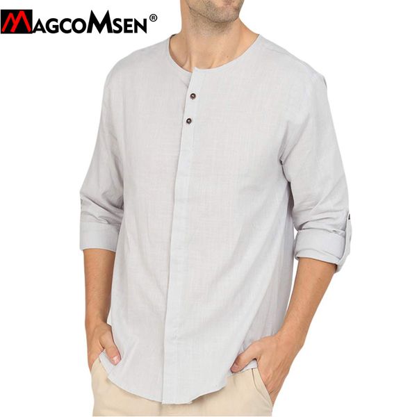men's casual shirts magcomsen summer shirt cotton linen loose man fashion solid long sleeve blouse henley beach yoga, White;black
men's casual shirts magcomsen summer shirt cotton linen loose man fashion solid long sleeve blouse henley beach yoga, White;black
