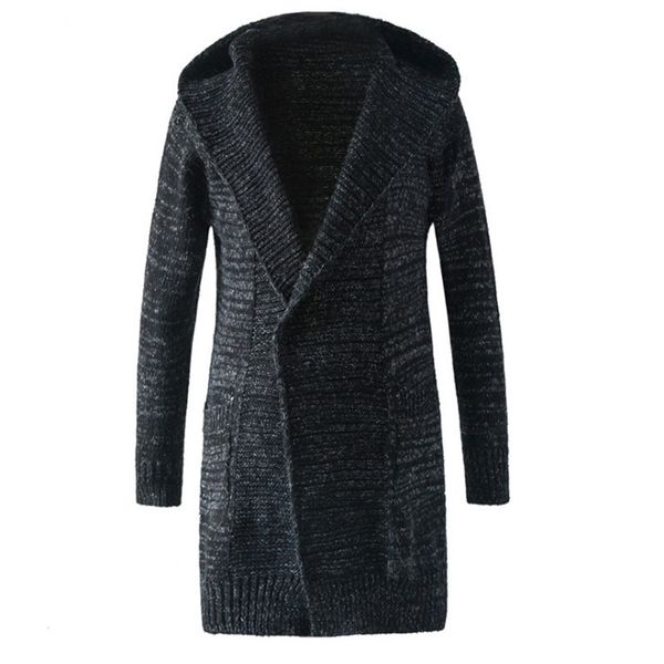 men's sweaters brand cardigan sweater men autumn solid color sweatercoat british style long hooded cloak knitwear clothing, White;black
men's sweaters brand cardigan sweater men autumn solid color sweatercoat british style long hooded cloak knitwear clothing, White;black