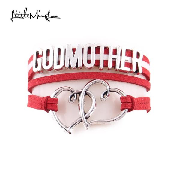 little minglou godmother bracelet double heart charm suede wrap bracelets & bangles for women jewelry family mother gifts, Golden;silver
little minglou godmother bracelet double heart charm suede wrap bracelets & bangles for women jewelry family mother gifts, Golden;silver