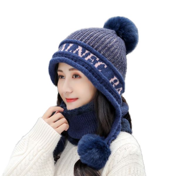 beanie/skull caps 2021 knit short plush hooded scarf women hat and woman winter warm protection ear pom letter cap scarves lady brim, Blue;gray
beanie/skull caps 2021 knit short plush hooded scarf women hat and woman winter warm protection ear pom letter cap scarves lady brim, Blue;gray