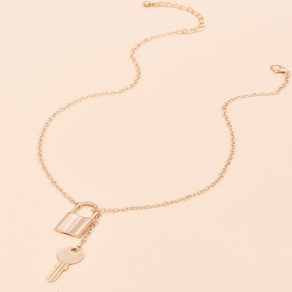 pendant necklaces alyxuy fashion alloy gold color lock key combination punk hiphop link chain vintage jewelry women girls gift, Silver
pendant necklaces alyxuy fashion alloy gold color lock key combination punk hiphop link chain vintage jewelry women girls gift, Silver