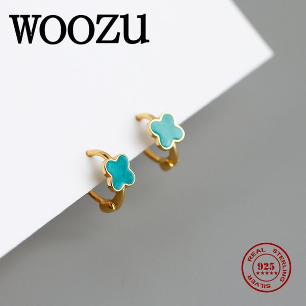 woozu korean genuine 925 sterling silver green dripping four-leaf clover ear buckle for women rock tiny circle earrings jewelry, Golden;silver
woozu korean genuine 925 sterling silver green dripping four-leaf clover ear buckle for women rock tiny circle earrings jewelry, Golden;silver