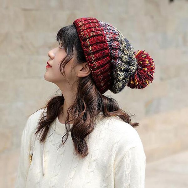 fashion women keep warm winter casual knitted hat wool hemming hat ski, Blue;gray
fashion women keep warm winter casual knitted hat wool hemming hat ski, Blue;gray