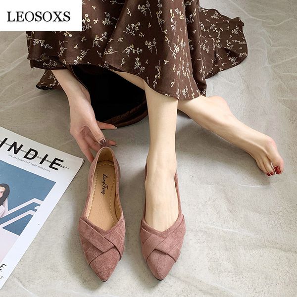 leosoxs woman flats shoes flock suede slip-on female pointed toe casaul shoes comfortable flats loafers shallow office, Black
leosoxs woman flats shoes flock suede slip-on female pointed toe casaul shoes comfortable flats loafers shallow office, Black