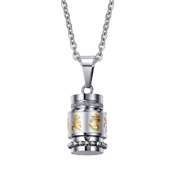 stainless steel drum bottle with gold color plating om mani padme hum pendant memorial urn chain necklace fashion jewelry, Silver
stainless steel drum bottle with gold color plating om mani padme hum pendant memorial urn chain necklace fashion jewelry, Silver