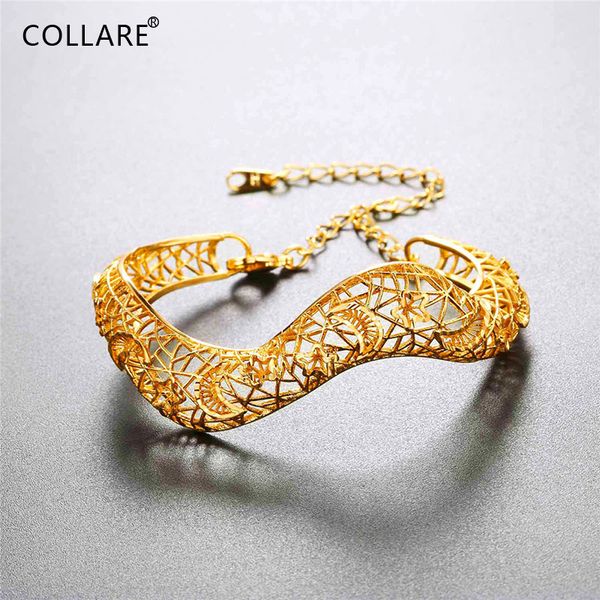 collare hollow flower bracelet for women gold/silver color jewelry bracelets & bangles for girls h025, Black
collare hollow flower bracelet for women gold/silver color jewelry bracelets & bangles for girls h025, Black