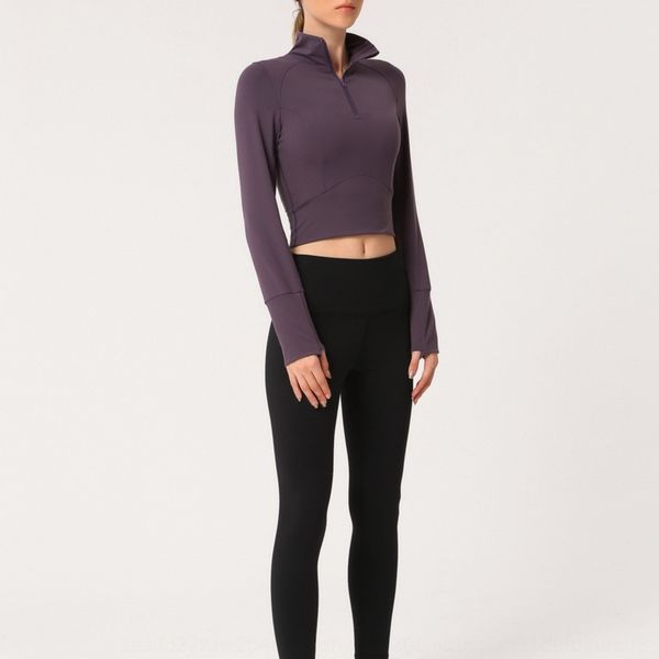 2019 autumn and winter new clothes yoga clothes long sleeve tight yoga clothing half zipper sports t-shirt navel fitness clothing t-shirt fo
2019 autumn and winter new clothes yoga clothes long sleeve tight yoga clothing half zipper sports t-shirt navel fitness clothing t-shirt fo