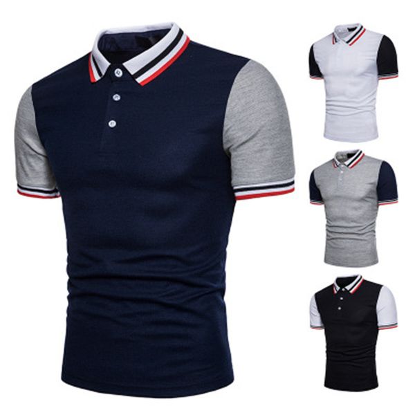 casual polos tees collar stripe polo summer print designer designer patchwork hombres down mens turn shirts ffolb, Black
casual polos tees collar stripe polo summer print designer designer patchwork hombres down mens turn shirts ffolb, Black
