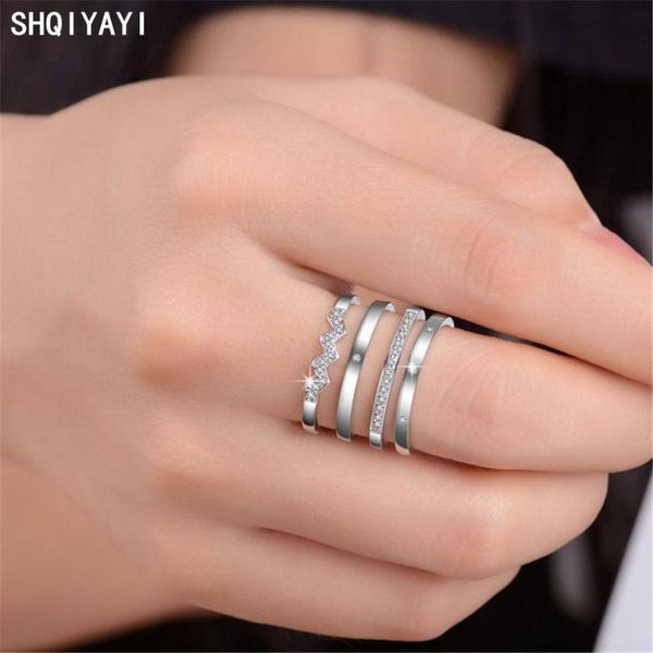 shqiyayi korean exaggeration multi storey finger rings resizable for women cocktail party fashion jewelry cz crystal 129, Slivery;golden
shqiyayi korean exaggeration multi storey finger rings resizable for women cocktail party fashion jewelry cz crystal 129, Slivery;golden