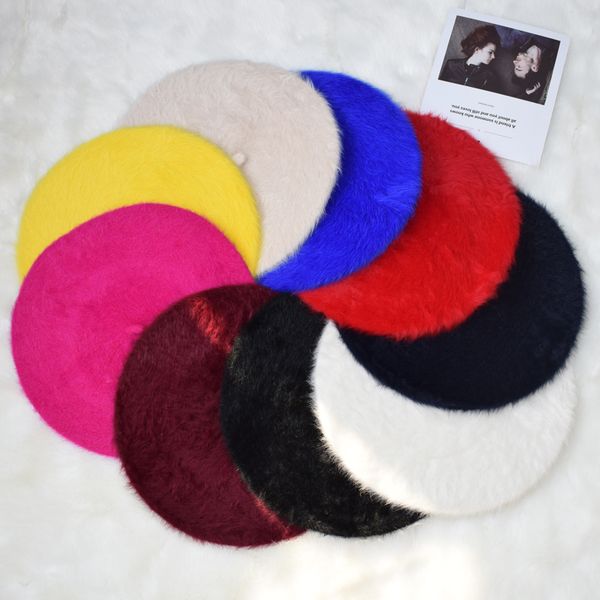 berets 2021 fashion women wool hair solid color beret female bonnet caps matched winter warm walking hat, Blue;gray
berets 2021 fashion women wool hair solid color beret female bonnet caps matched winter warm walking hat, Blue;gray