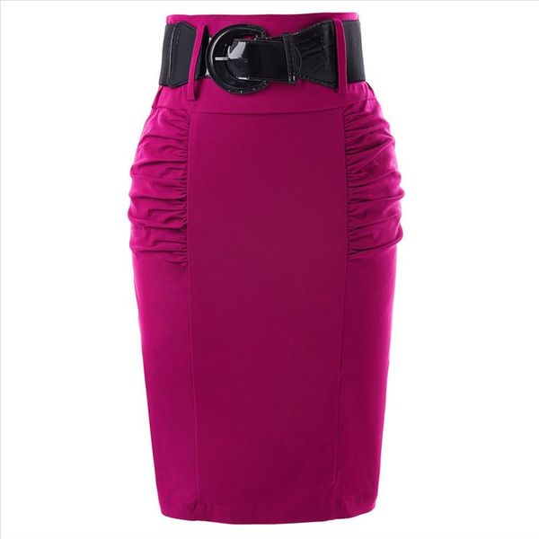 kk women shirred detail ladies skirts pure color pleated design elegant high stretch knee pencil skirt with wide belt falda, Black
kk women shirred detail ladies skirts pure color pleated design elegant high stretch knee pencil skirt with wide belt falda, Black