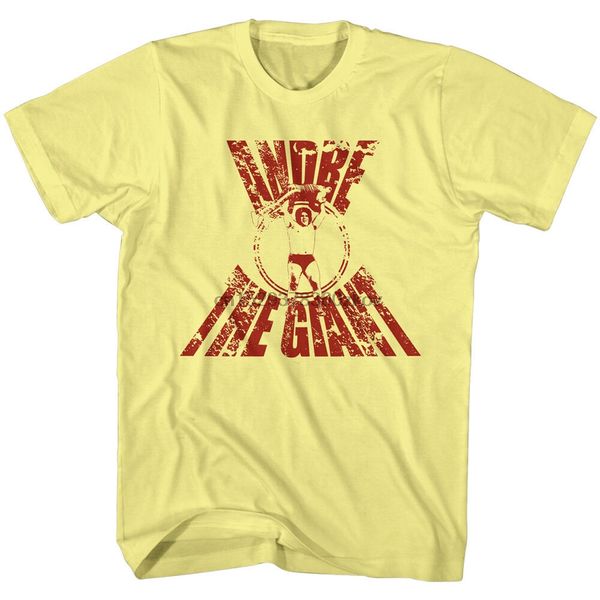 andre the giant wrestling t-shirt 100% licensed giant wwf tee sizes sm - 2xl