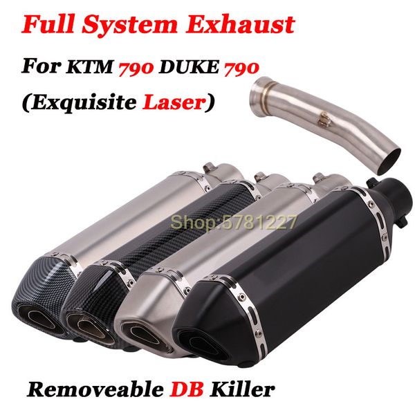slip on for 790 duke 790 duke790 motorcycle exhaust middle pipe escape motoconnect tube modified muffler db killer
slip on for 790 duke 790 duke790 motorcycle exhaust middle pipe escape motoconnect tube modified muffler db killer