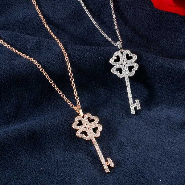 jm korean fashion micro-set zircon temperament key necklace creative exquisite wild necklace female engagement banquet cnl1130, Silver
jm korean fashion micro-set zircon temperament key necklace creative exquisite wild necklace female engagement banquet cnl1130, Silver