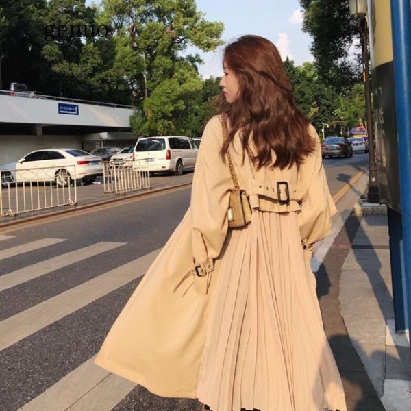 new spring windbreaker coats female fashion korean pleated chiffon splice outwear loose trench coat for women thin cloak, Tan;black
new spring windbreaker coats female fashion korean pleated chiffon splice outwear loose trench coat for women thin cloak, Tan;black