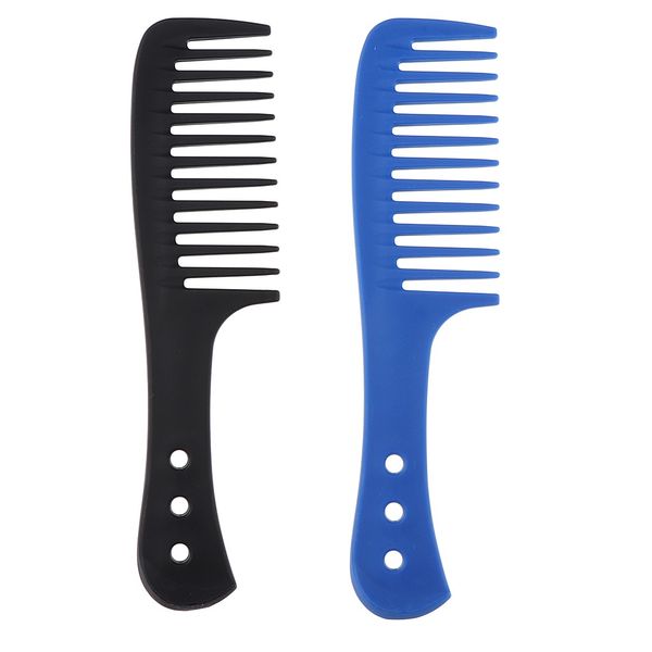 2pcs portable hairdressing large tooth smooth hair comb curly hair detangler scalp massager brush(black with blue, Silver
2pcs portable hairdressing large tooth smooth hair comb curly hair detangler scalp massager brush(black with blue, Silver