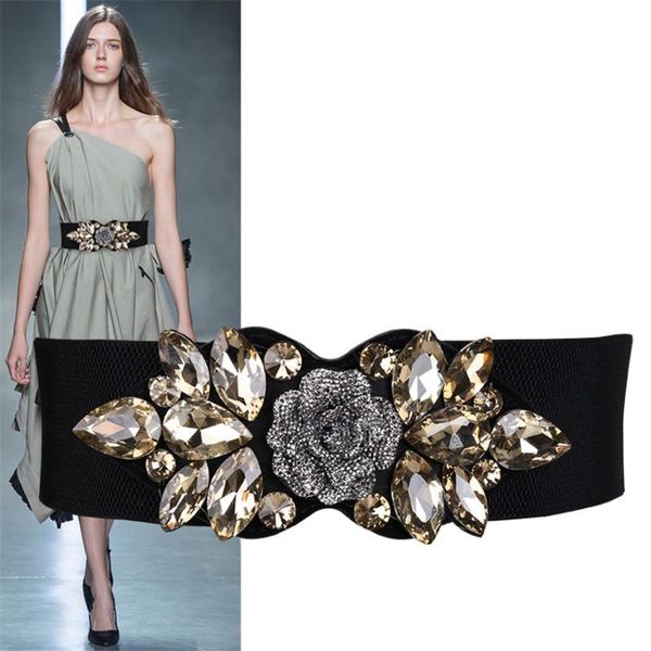 fashion designer floral rhinestone buckle belts for women ladies wide elastic waist sash belt for wedding dress, Black;brown
fashion designer floral rhinestone buckle belts for women ladies wide elastic waist sash belt for wedding dress, Black;brown