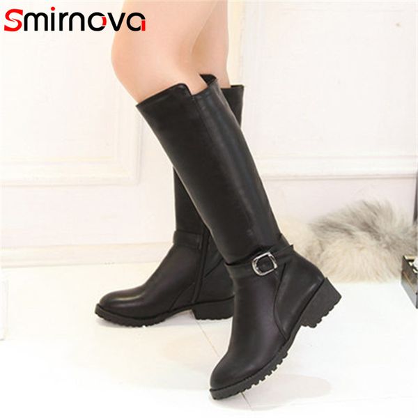 boots smirnova women arrival 2021 knee high round toe with metal decoration med square heel solid gentle ladies, Black
boots smirnova women arrival 2021 knee high round toe with metal decoration med square heel solid gentle ladies, Black