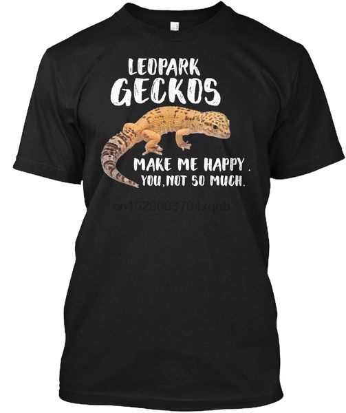 men t shirt leopard geckos happy reptile shirt women tshirt