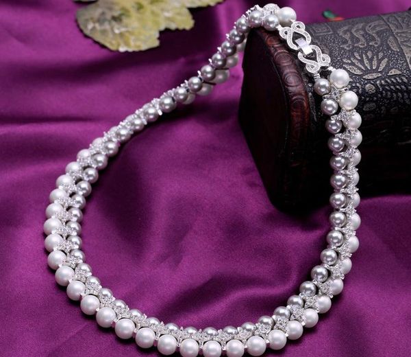 retro pearl necklace short simple double pearl temperament ms. necklace sweater chain european and american fashion11, Silver
retro pearl necklace short simple double pearl temperament ms. necklace sweater chain european and american fashion11, Silver