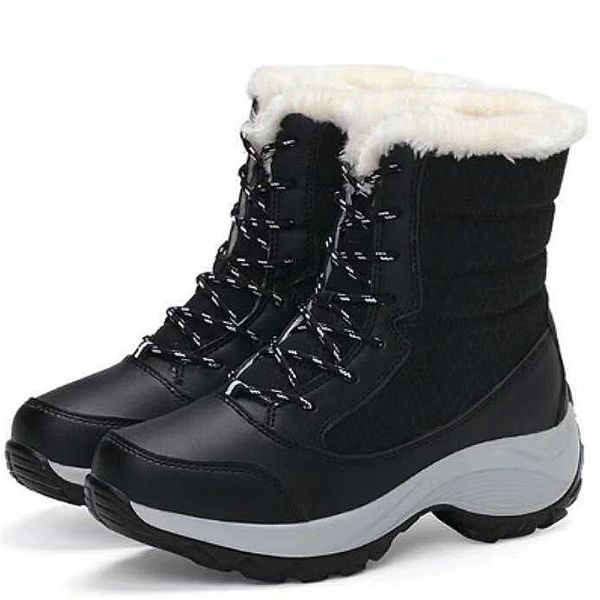 women snow boots warm thick plush woman shoes vip, Black
women snow boots warm thick plush woman shoes vip, Black