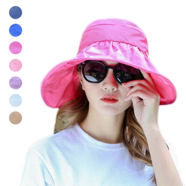 summer outdoor women sun hat foldable wide brim uv protection beach visor cap sma66, Blue;gray
summer outdoor women sun hat foldable wide brim uv protection beach visor cap sma66, Blue;gray