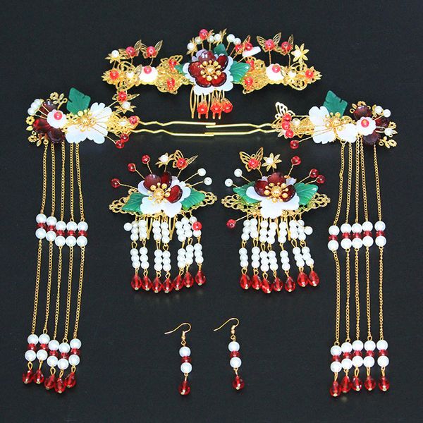 benign present chinese wedding bridal headdress phoenix coronet accessories vintage, Golden;silver 
benign present chinese wedding bridal headdress phoenix coronet accessories vintage, Golden;silver