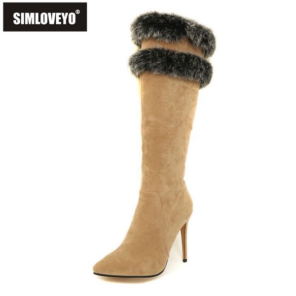 simloveyo женщина колено высокие сапоги toe остроконечные тонкий каблук искусственная кожа флок короткие плюшевые zipper boots большой разме, Black
simloveyo женщина колено высокие сапоги toe остроконечные тонкий каблук искусственная кожа флок короткие плюшевые zipper boots большой разме, Black