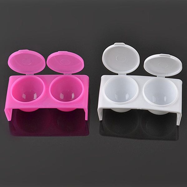 1pcs practical twin dappen dish nail art acrylic bowl cup plastic manicure monomer tool brushes washing container manicure tool, Silver
1pcs practical twin dappen dish nail art acrylic bowl cup plastic manicure monomer tool brushes washing container manicure tool, Silver
