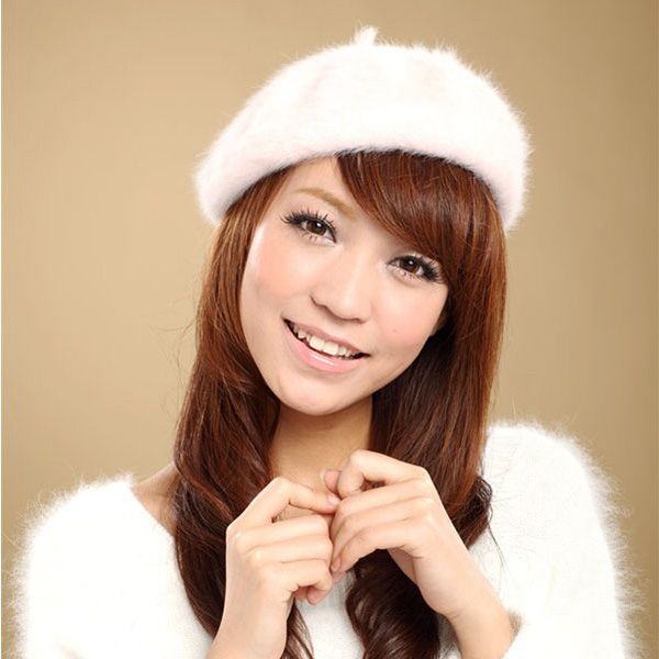 berets ladies solid color beret fluffy simple chic small round female cap for autumn sec88, Blue;gray
berets ladies solid color beret fluffy simple chic small round female cap for autumn sec88, Blue;gray