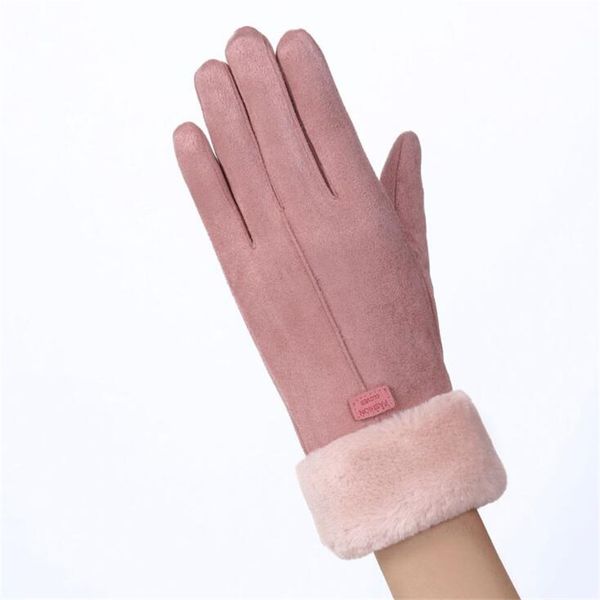 gaoke women touch screen suede glove winter double layer furry mittens warm snowflake embroidery outdoor fashionable gloves, Blue;gray
gaoke women touch screen suede glove winter double layer furry mittens warm snowflake embroidery outdoor fashionable gloves, Blue;gray