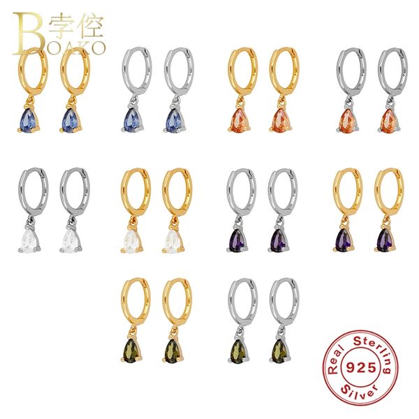 hoop & huggie boako s925 sterling silver fine jewelry water drop huggies earrings for woman lovers' girl bling rainbow pendientes, Golden;silver
hoop & huggie boako s925 sterling silver fine jewelry water drop huggies earrings for woman lovers' girl bling rainbow pendientes, Golden;silver