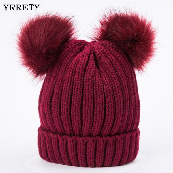 yrrety winter women knit hat with two fur pompoms girls natural fur ball beanie kids caps double real pom pom hat, Blue;gray
yrrety winter women knit hat with two fur pompoms girls natural fur ball beanie kids caps double real pom pom hat, Blue;gray