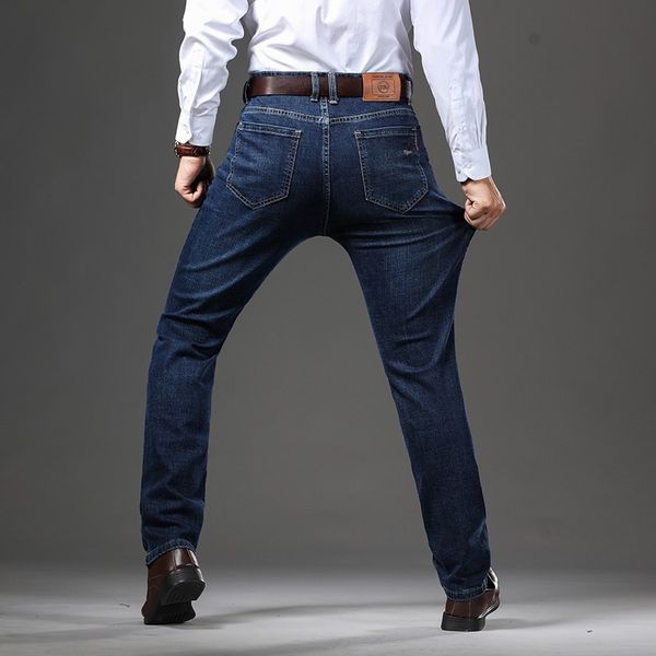 men's jeans classic direct stretch dark blue business casual denim pants slim straight long trousers gentleman cowboys 38
men's jeans classic direct stretch dark blue business casual denim pants slim straight long trousers gentleman cowboys 38