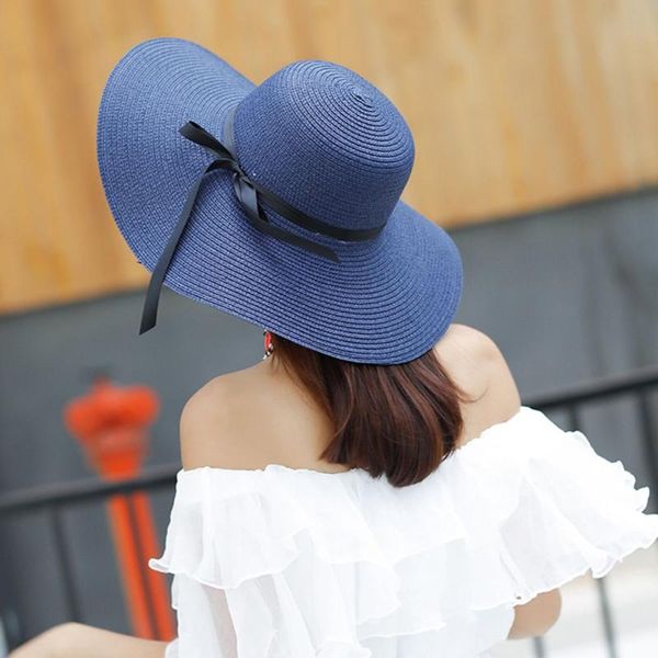 wide brim hats summer panama hat bone straw women big beach sun foldable block uv protection, Blue;gray
wide brim hats summer panama hat bone straw women big beach sun foldable block uv protection, Blue;gray