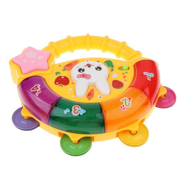 fun tambourine musical instrument handbell/ rattle toy w/ songs, lights & nursery rhyme for baby kids
fun tambourine musical instrument handbell/ rattle toy w/ songs, lights & nursery rhyme for baby kids