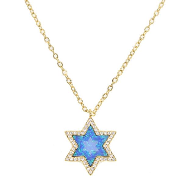 fashion gold silver color blue fire opal star opal pendant necklace high quality
fashion gold silver color blue fire opal star opal pendant necklace high quality